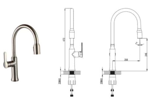 Kitchen-Faucet-SMC-8300-BN